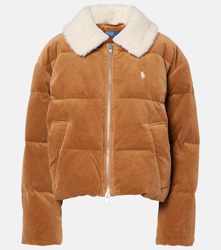 Faux fur-trimmed cotton corduroy jacket - Polo Ralph Lauren - Modalova