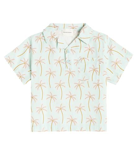 Palm Springs cotton and linen polo shirt - The New Society - Modalova
