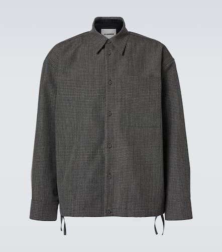 Checked virgin wool overshirt - Jil Sander - Modalova