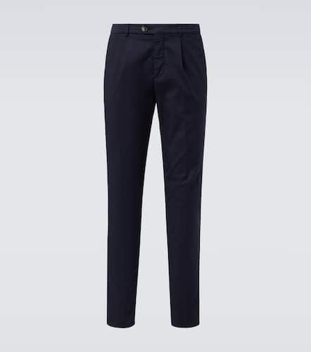 Cotton-blend gabardine slim pants - Brunello Cucinelli - Modalova