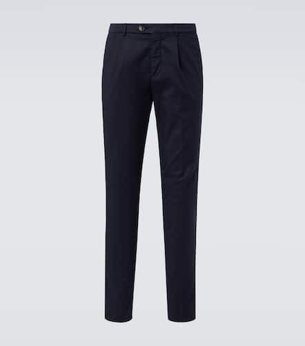 Pantaloni slim in misto cotone - Brunello Cucinelli - Modalova