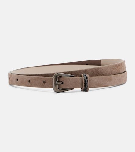 Monili suede belt - Brunello Cucinelli - Modalova