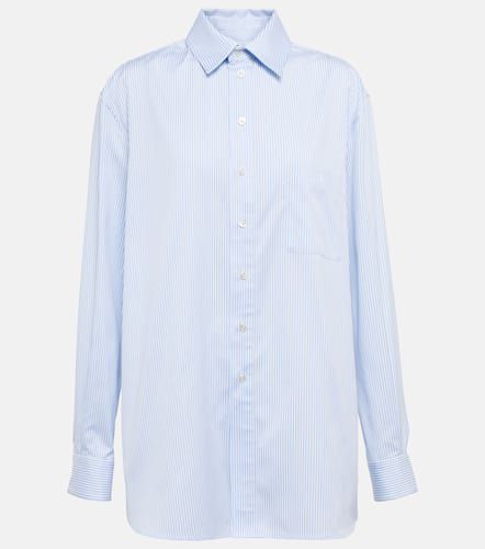 Camisa Cassandre de popelín de algodón - Saint Laurent - Modalova
