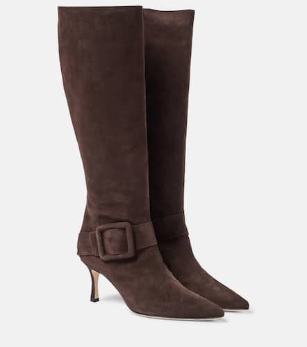 Bayhi Gala suede knee-high boots - Manolo Blahnik - Modalova