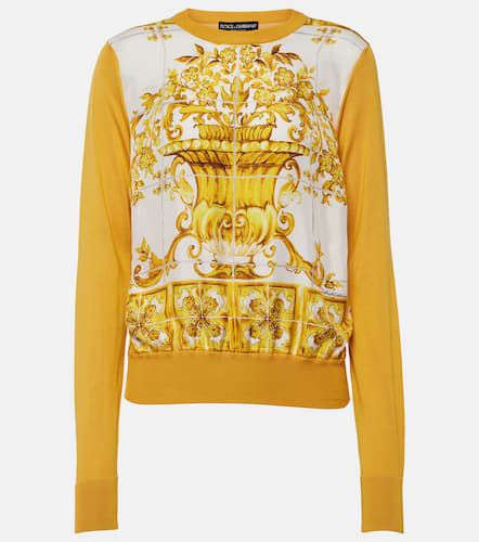 Dolce&Gabbana Majolica silk sweater - Dolce&Gabbana - Modalova