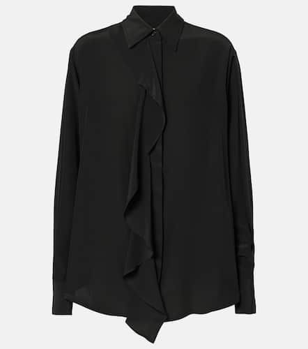 Blusa de seda con volantes - Victoria Beckham - Modalova