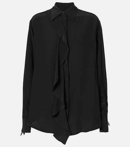 Blusa in seta con balze - Victoria Beckham - Modalova