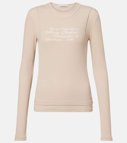 Top imprimé en coton mélangé - Acne Studios - Modalova