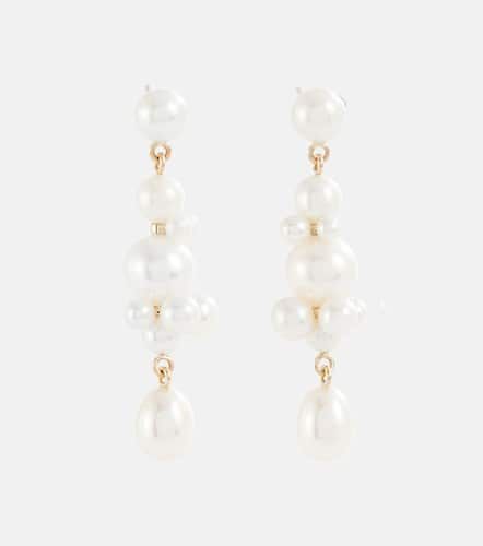 Pendientes Petit Perle Splash de oro de 14 ct y perlas - Sophie Bille Brahe - Modalova