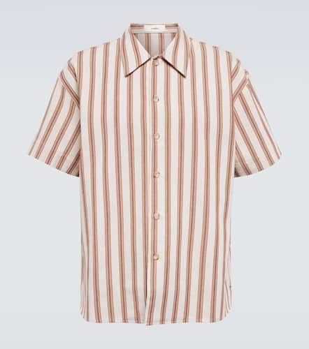 Striped cotton and linen shirt - Commas - Modalova