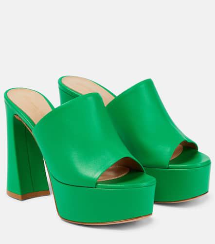 Holly leather platform mules - Gianvito Rossi - Modalova