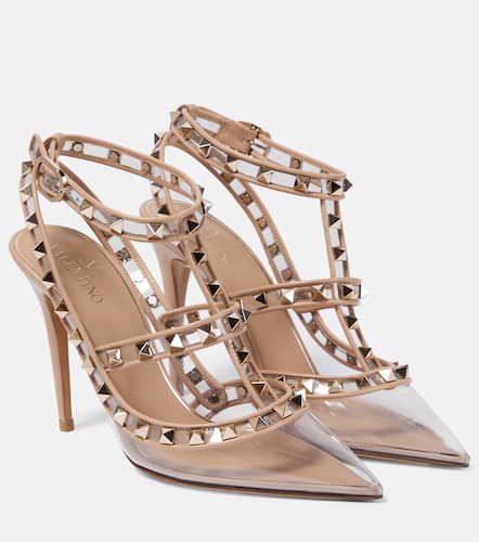 Rockstud leather and PVC pumps - Valentino Garavani - Modalova