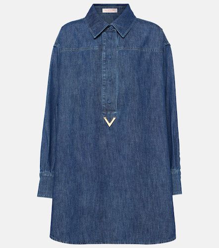 VGold chambray denim shirt dress - Valentino - Modalova