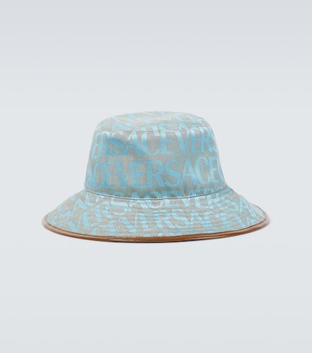 Allover canvas bucket hat - Versace - Modalova