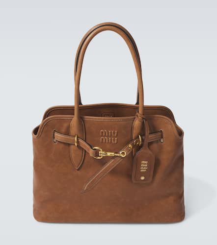 Miu Miu Aventure leather tote bag - Miu Miu - Modalova