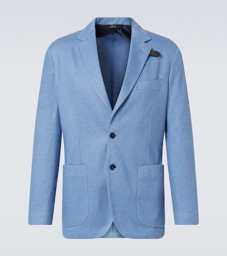 Blazer in jersey di seta e cotone - Brioni - Modalova