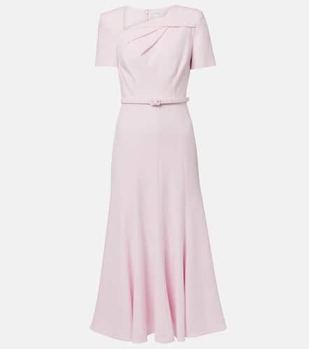 Vestido midi de cady con cinturón - Roland Mouret - Modalova