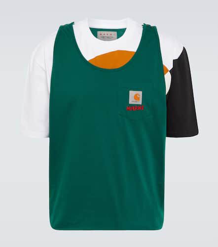 X Carhartt - T-shirt in cotone a strati - Marni - Modalova