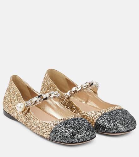 Miu Miu Glitter ballet flats - Miu Miu - Modalova