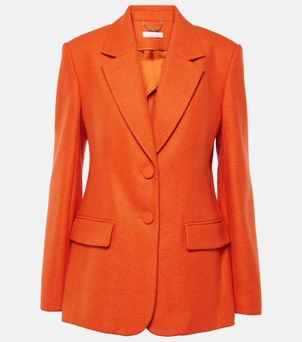 Felted wool and cashmere jersey blazer - Chloe - Modalova