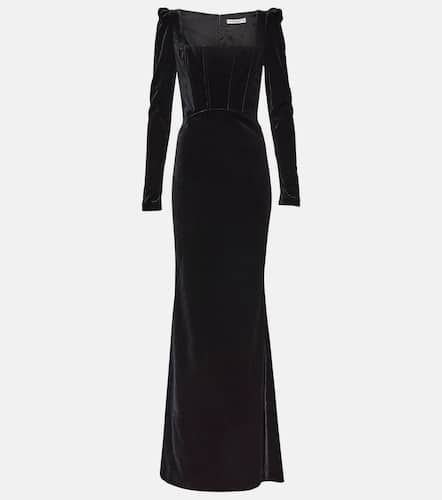 Alessandra Rich Robe aus Samt - Alessandra Rich - Modalova