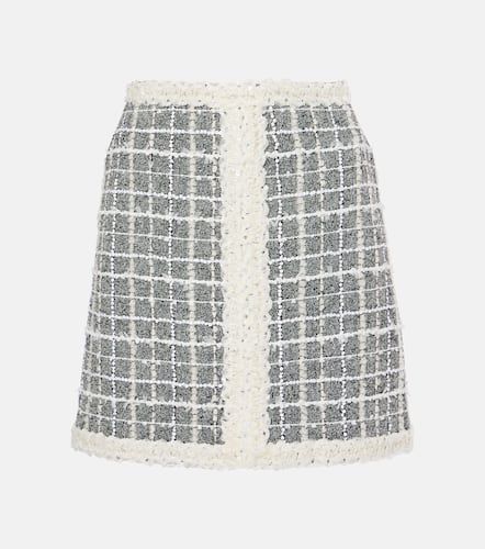 Checked wool-blend bouclÃ© miniskirt - Giambattista Valli - Modalova