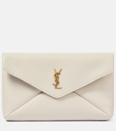 Cassandre Large leather clutch - Saint Laurent - Modalova