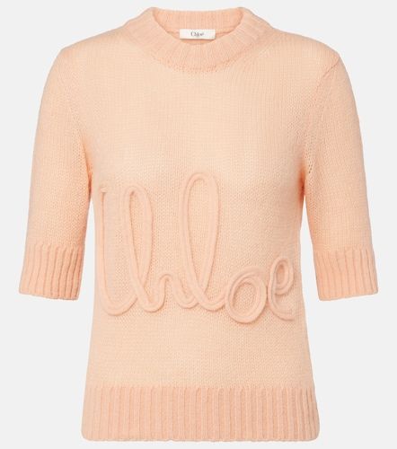 Chloe Logo alpaca and silk sweater - Chloe - Modalova