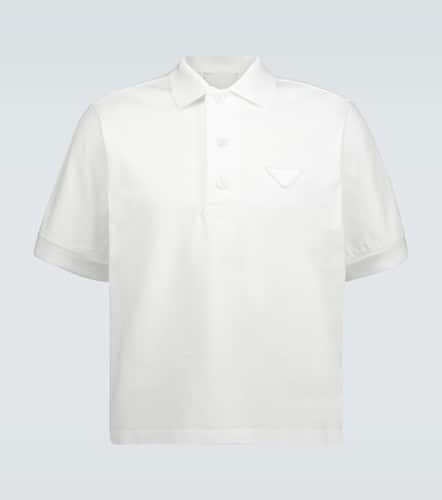 Polo de algodón con logo tonal - Prada - Modalova