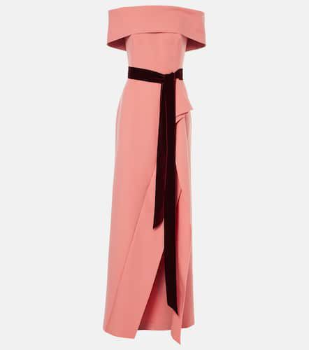 Off-Shoulder-Robe aus einem Wollgemisch - Oscar de la Renta - Modalova