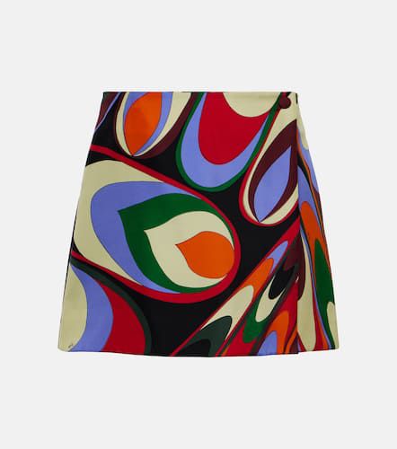 Minifalda Onde de sarga de seda - Pucci - Modalova