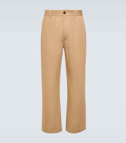 Pantalones rectos de gabardina - Marni - Modalova