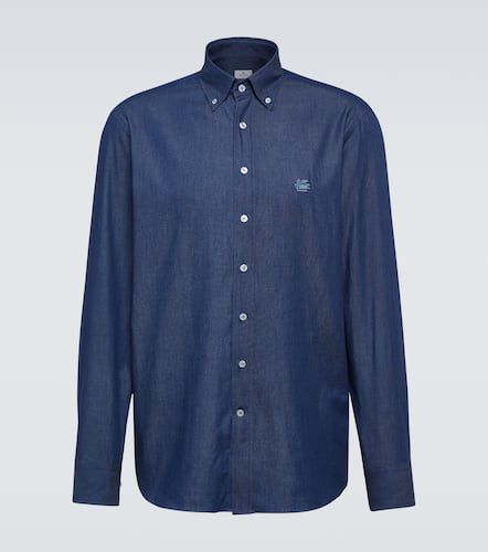 Etro Camicia di jeans con logo - Etro - Modalova