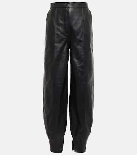 High-rise balloon leather pants - Loewe - Modalova