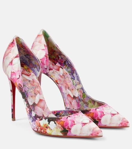 Salones Iriza 100 de crepé satén floral - Christian Louboutin - Modalova