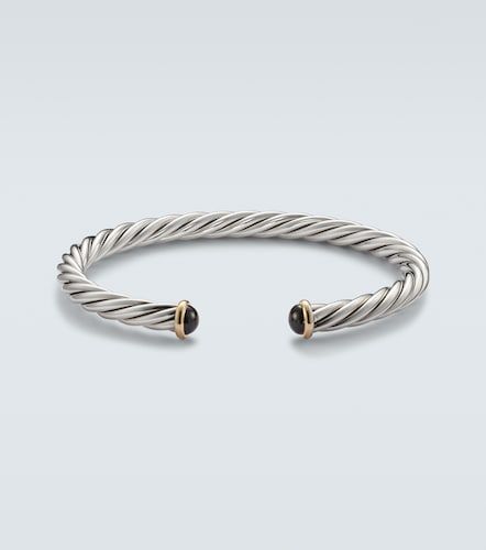 Bracciale Cable in oro 14kt e sterling con onice - David Yurman - Modalova