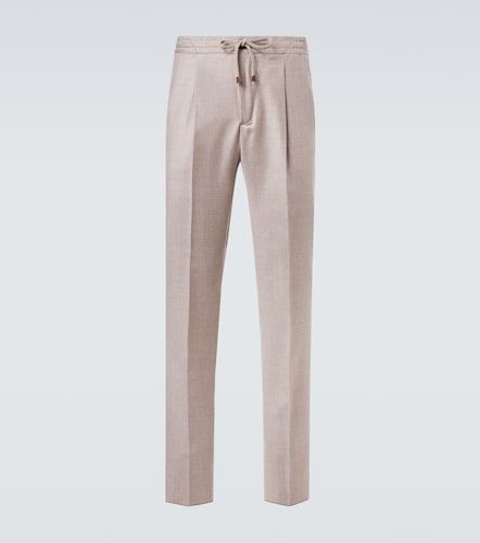 Virgin wool flannel slim pants - Slowear - Modalova