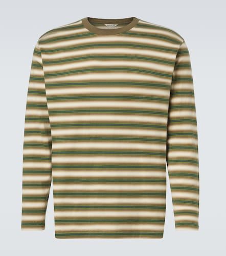 Camiseta en jersey de algodón a rayas - Auralee - Modalova