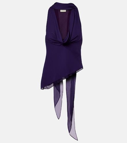 Top Diosa de georgette drapeado - De La Vali - Modalova