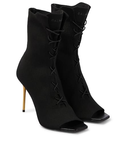 Balmain Ankle Boots aus Strick - Balmain - Modalova