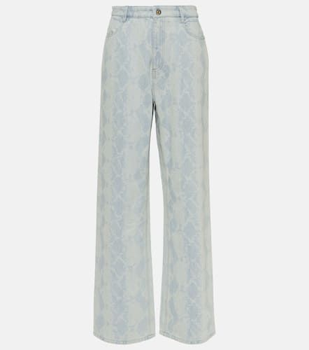 Snake-etched wide-leg jeans - Dion Lee - Modalova