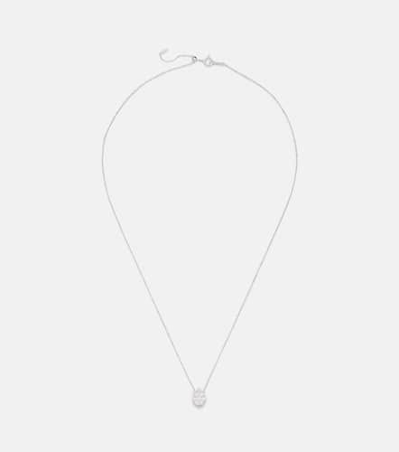 Floating 18kt white gold necklace with diamonds - Persee - Modalova