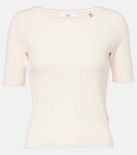 Chloé T-shirt in jersey di cotone - Chloe - Modalova