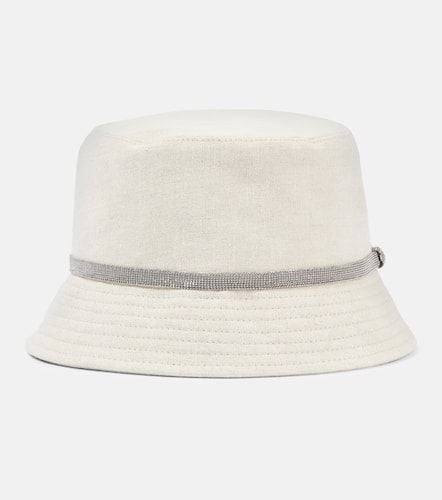 Cappello da pescatore in canvas di lino - Brunello Cucinelli - Modalova