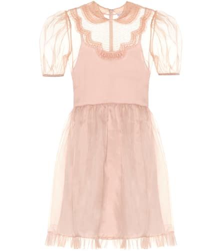 Vestido corto de organza - REDValentino - Modalova