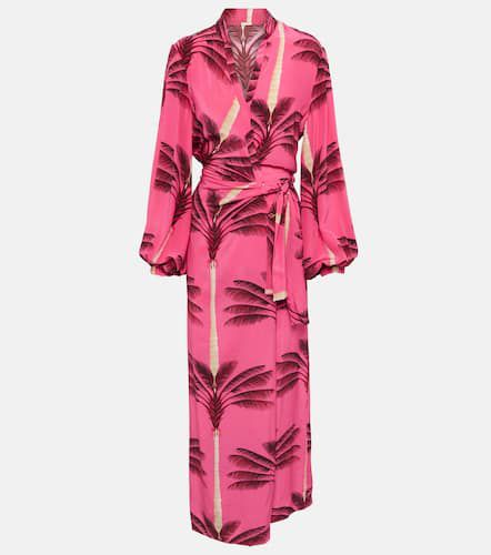 Printed silk crêpe de chine wrap dress - Johanna Ortiz - Modalova