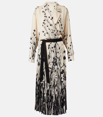 Robe midi Federica en soie à fleurs - Loro Piana - Modalova