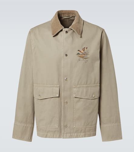 Embroidered cotton twill field jacket - Burberry - Modalova