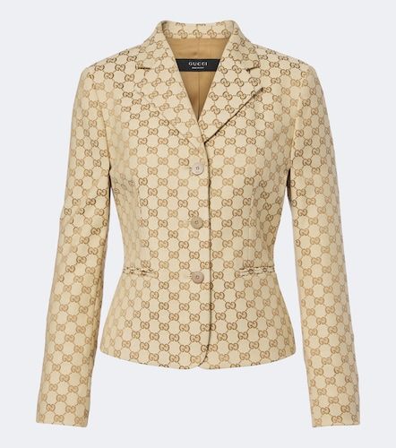 Blazer GG in Canvas di misto cotone - Gucci - Modalova