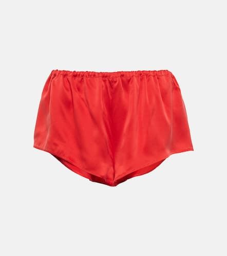 Venice silk satin pajama shorts - Asceno - Modalova